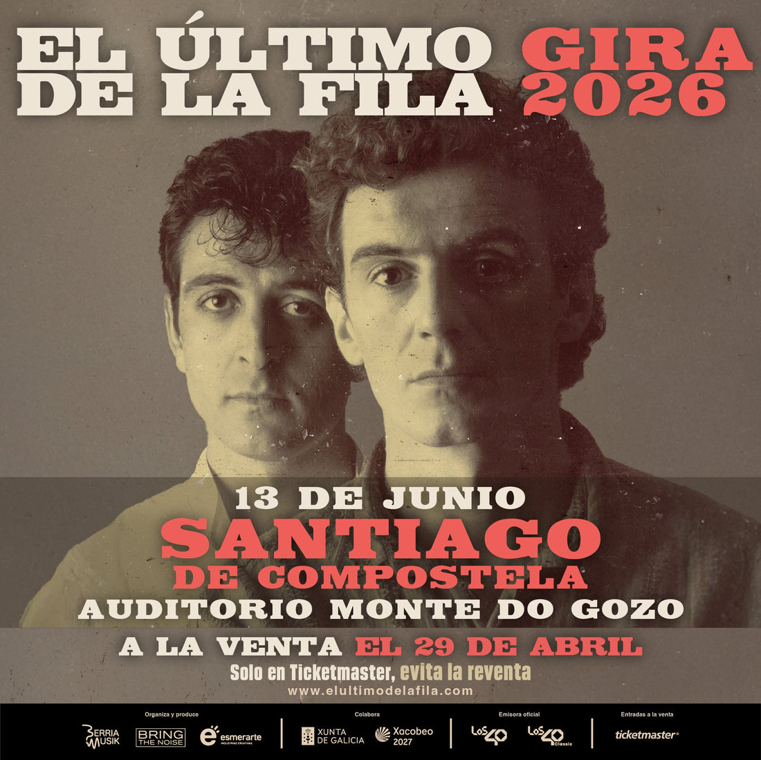 Comunicado Oficial El Último de la Fila A Coruña (13 junio 2026): Cambio de recinto