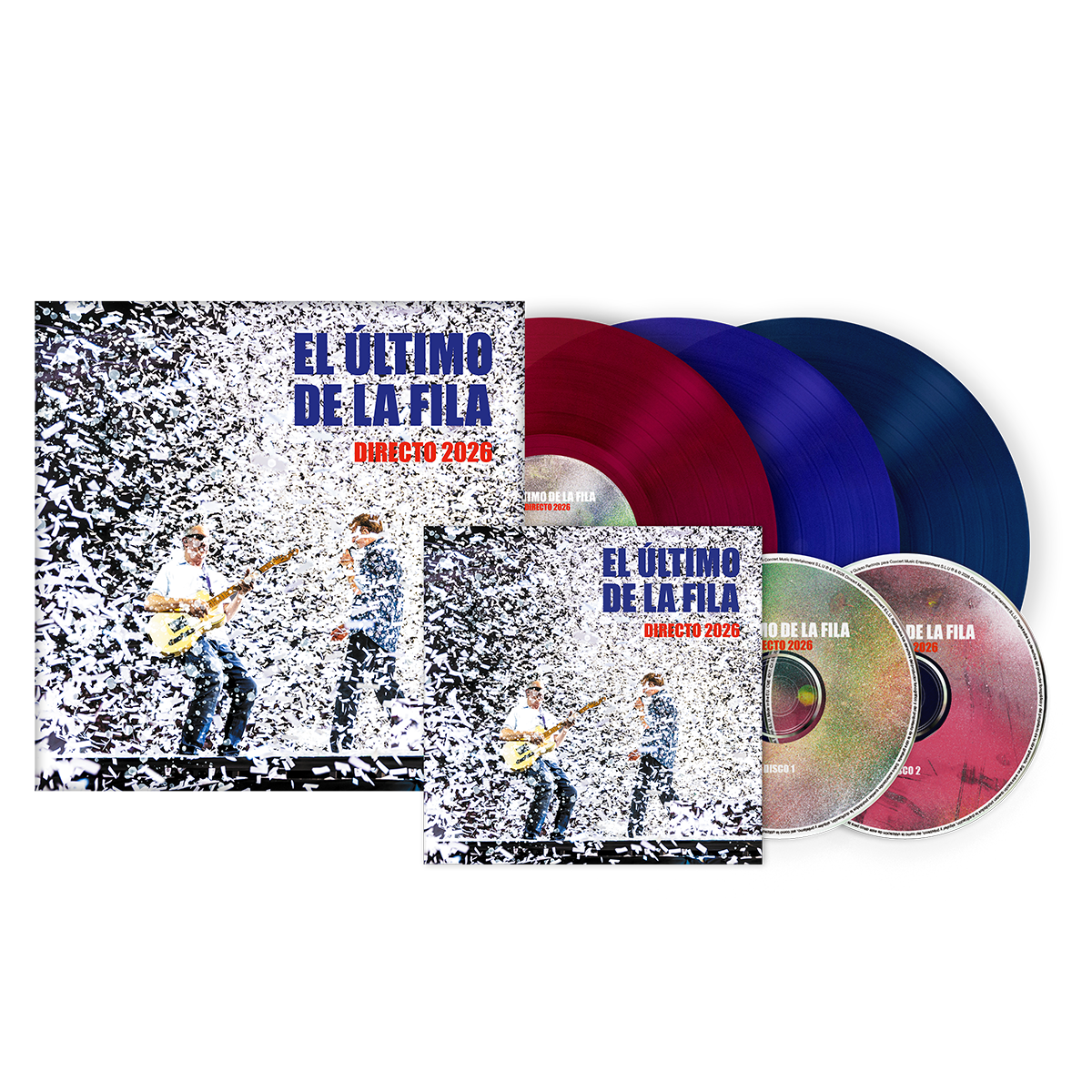 El Último de la Fila – Directo 2026 · Pack Doble CD + Triple Vinilo | Preventa